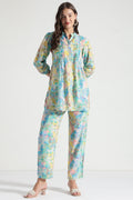 Women Rose Pure Cotton Floral Print Pyjama Set