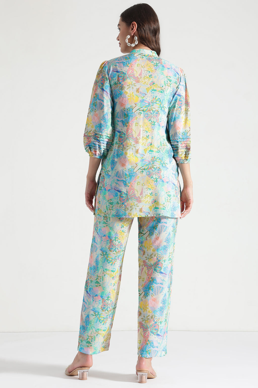 Women Rose Pure Cotton Floral Print Pyjama Set