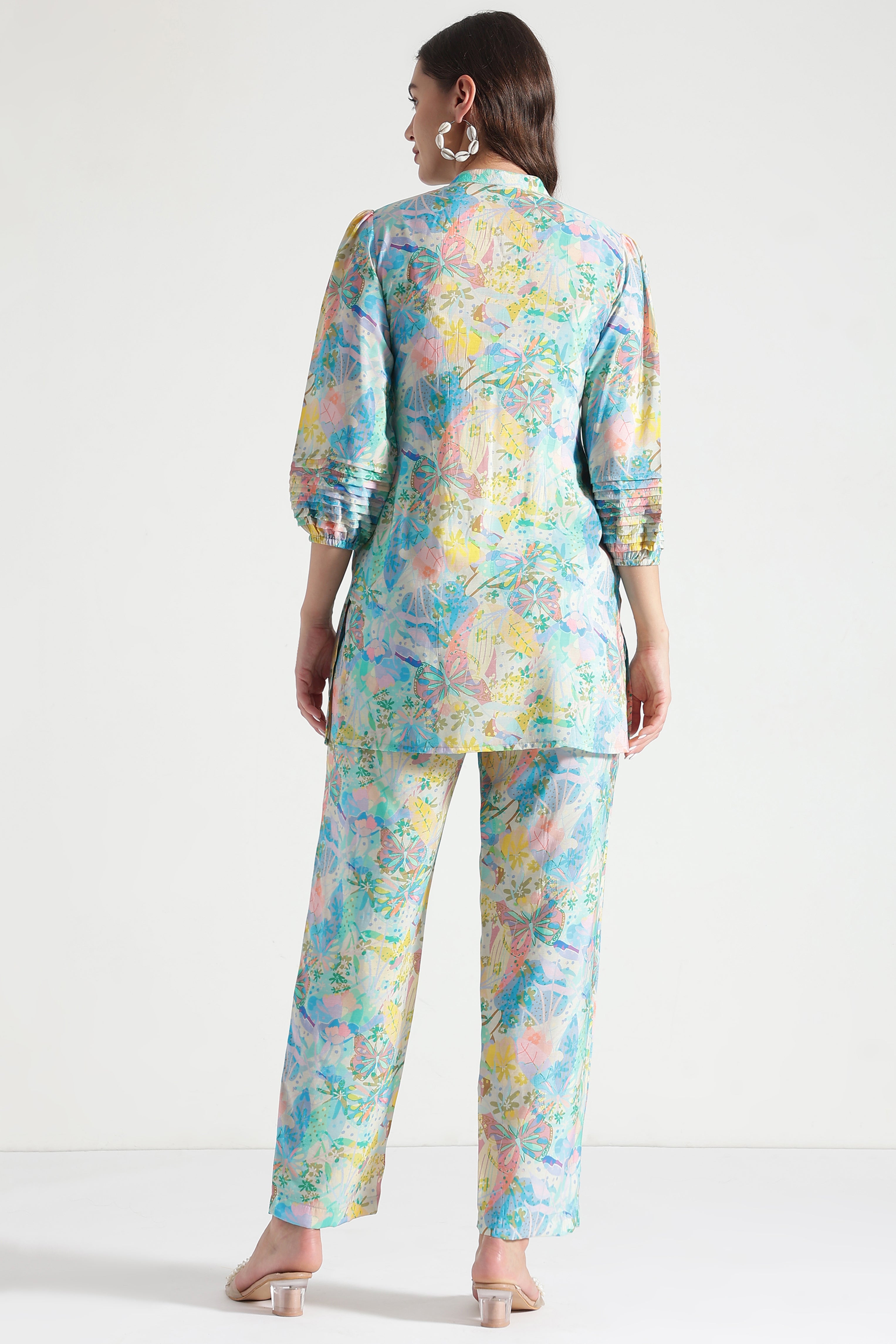 Women Rose Pure Cotton Floral Print Pyjama Set