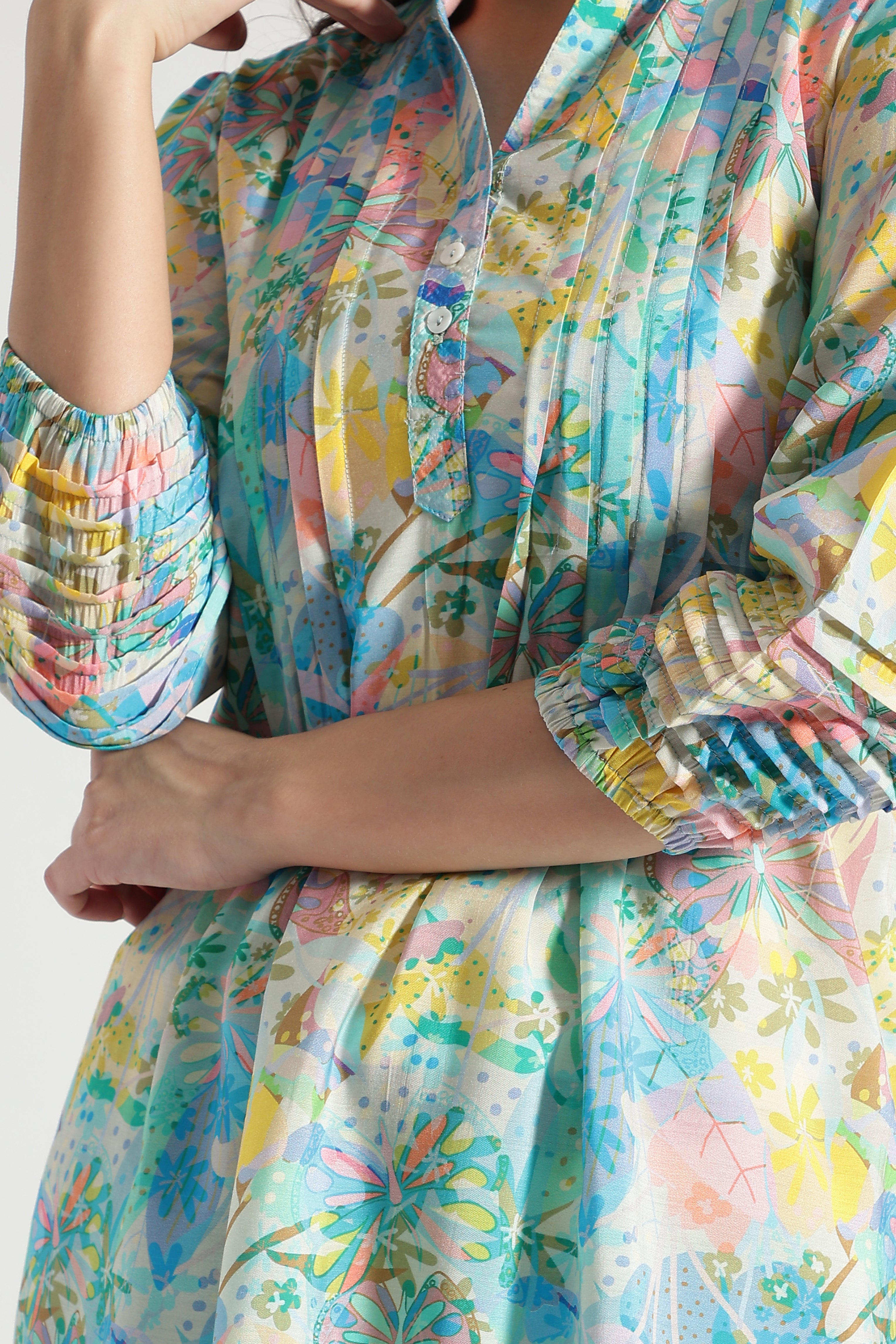 Women Rose Pure Cotton Floral Print Pyjama Set