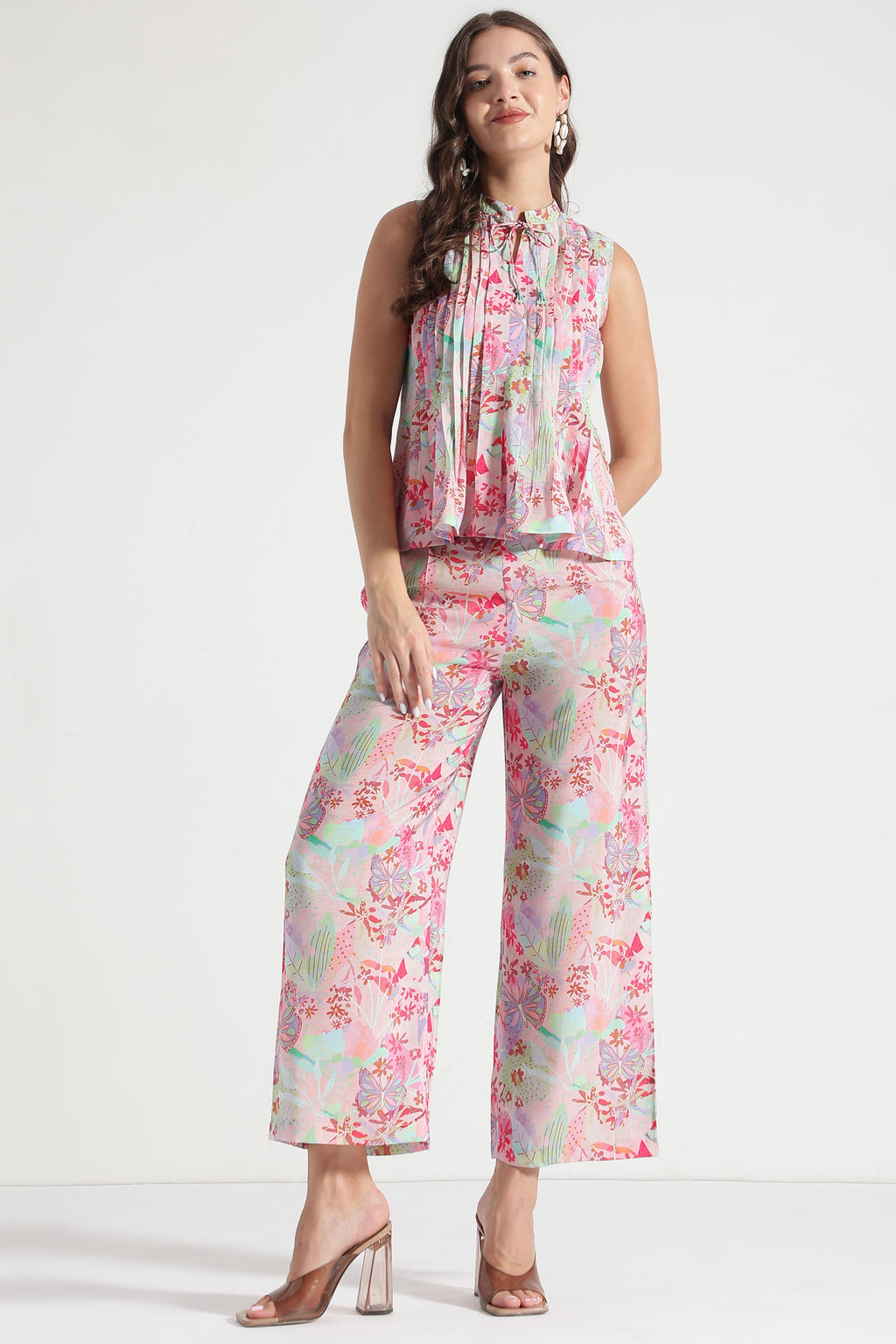 Luxeora Floral Cotton Night Suit for Women | Soft Lounge Wear Set