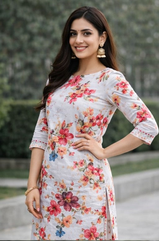 Premium Cotton Kurti Set for Women