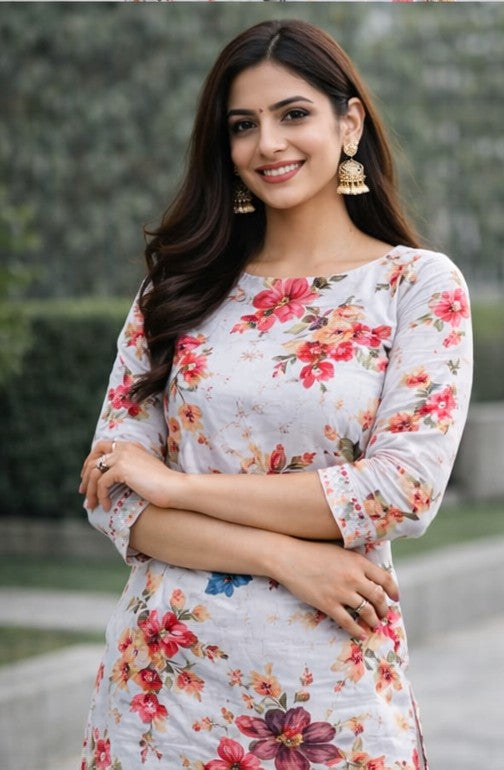 Premium Cotton Kurti Set for Women
