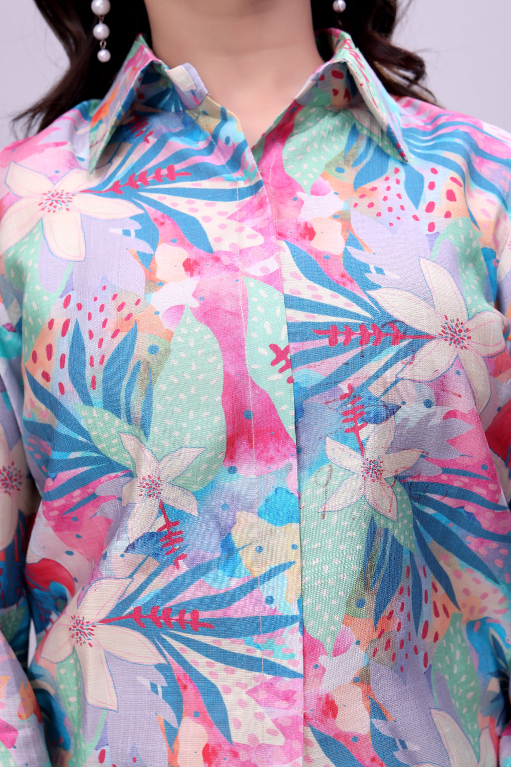 Elegant Floral Home Wear Set for Women