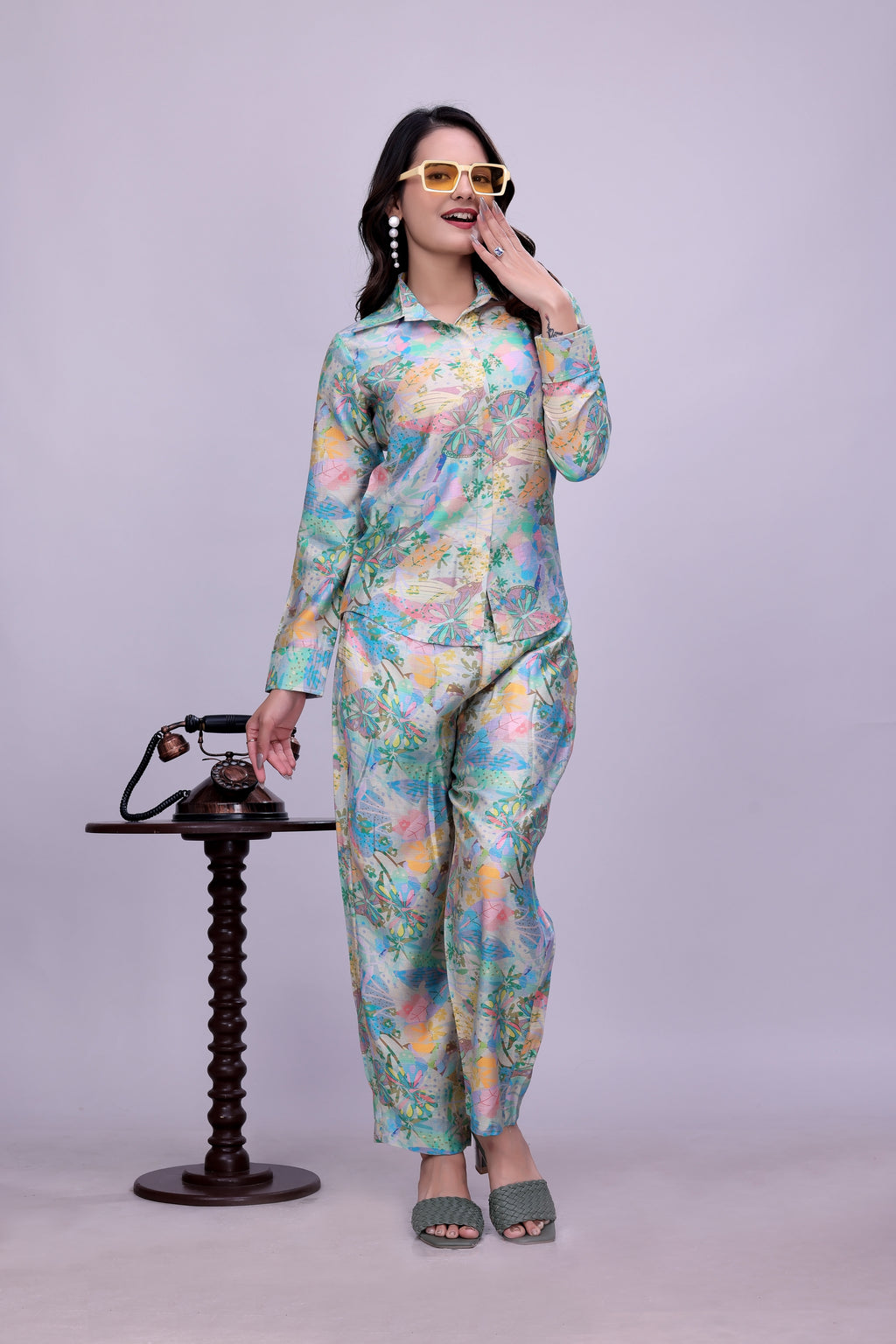 Floral Printed Kurta Pant Co-Ord Set