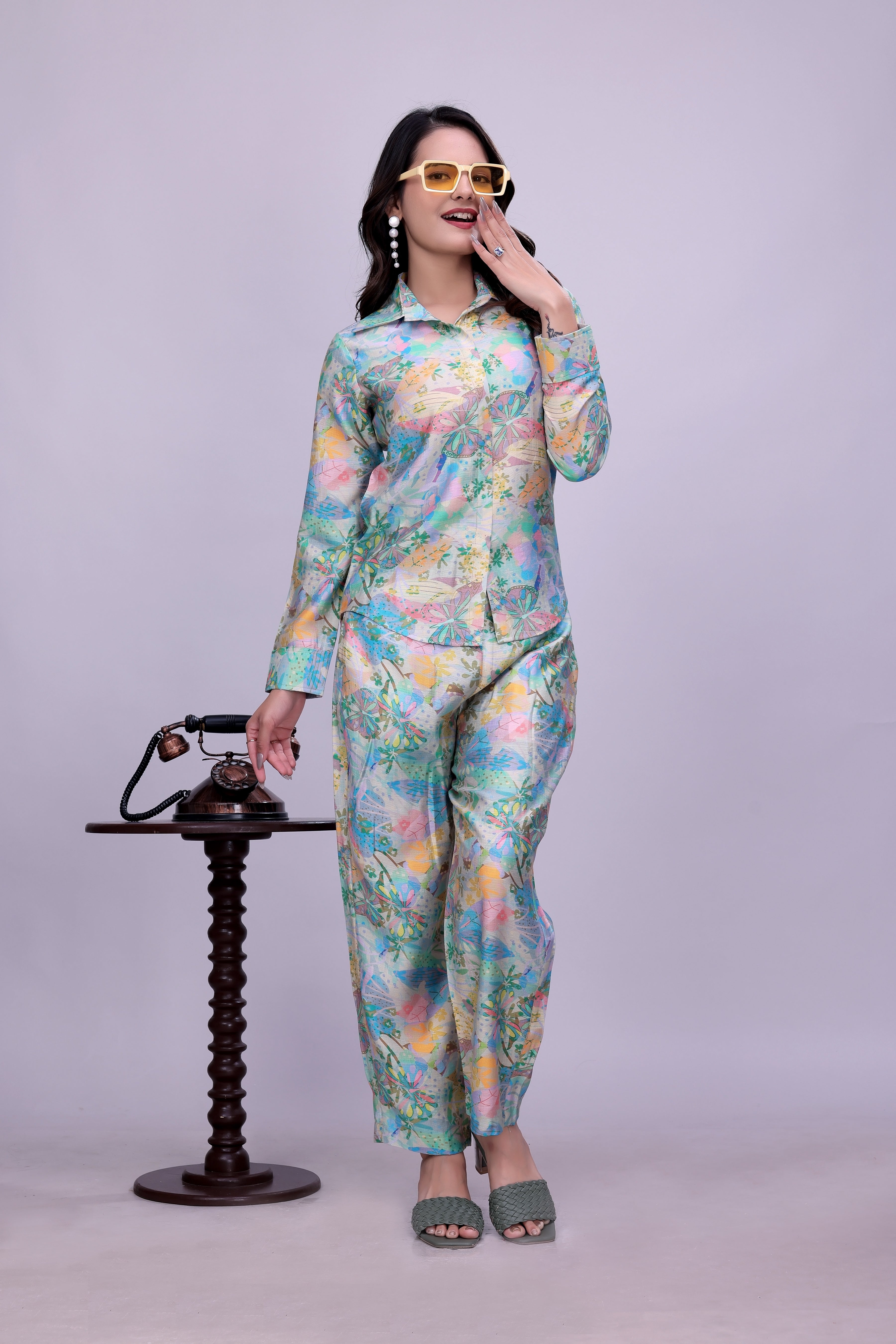 Floral Printed Kurta Pant Co-Ord Set