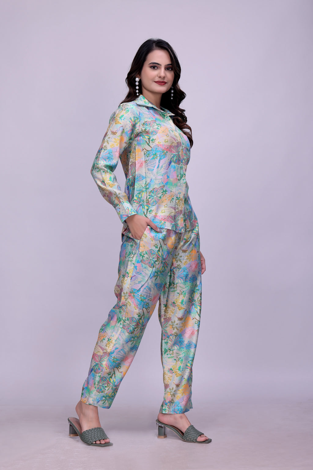 Floral Printed Kurta Pant Co-Ord Set