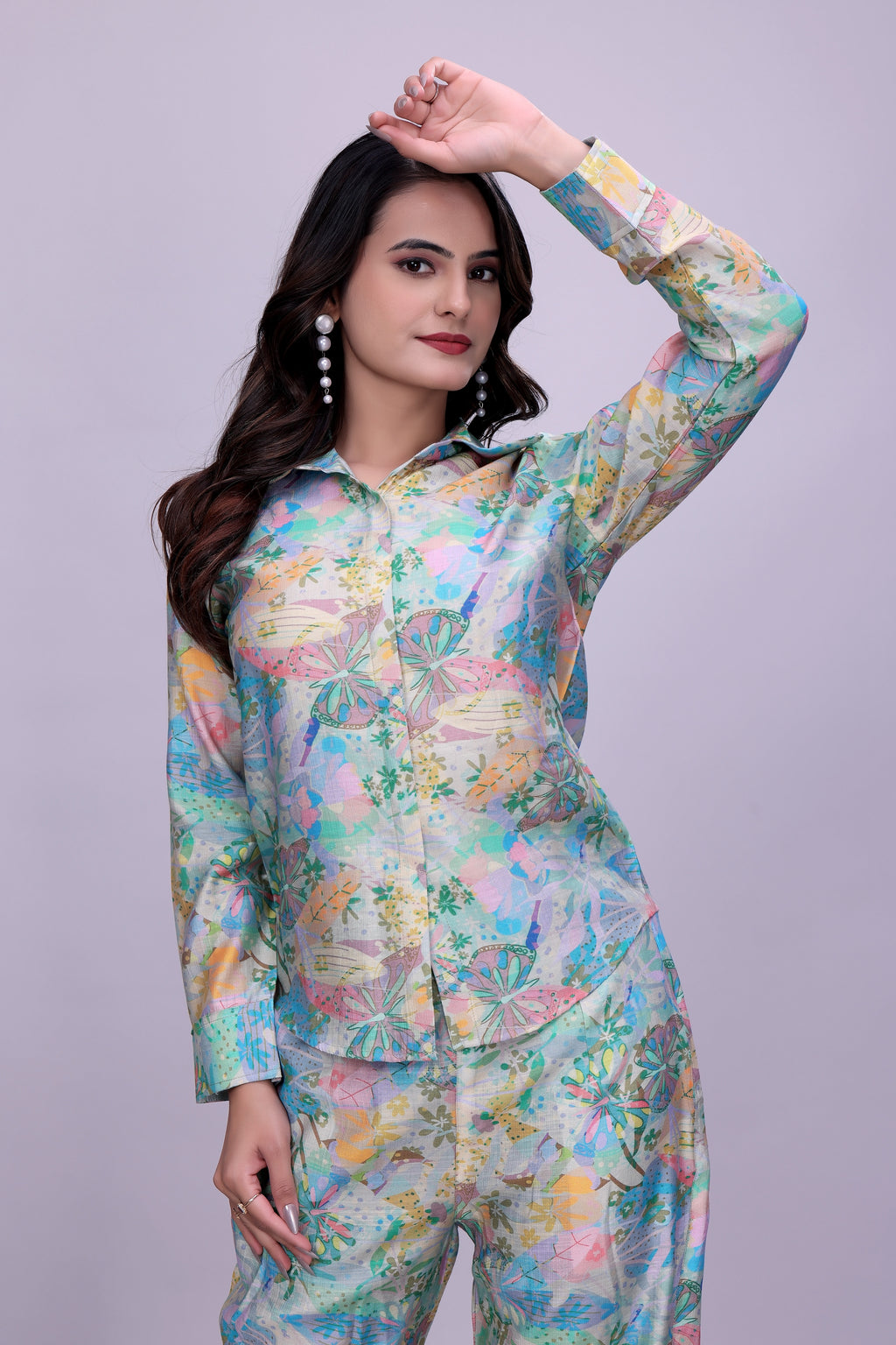 Floral Printed Kurta Pant Co-Ord Set