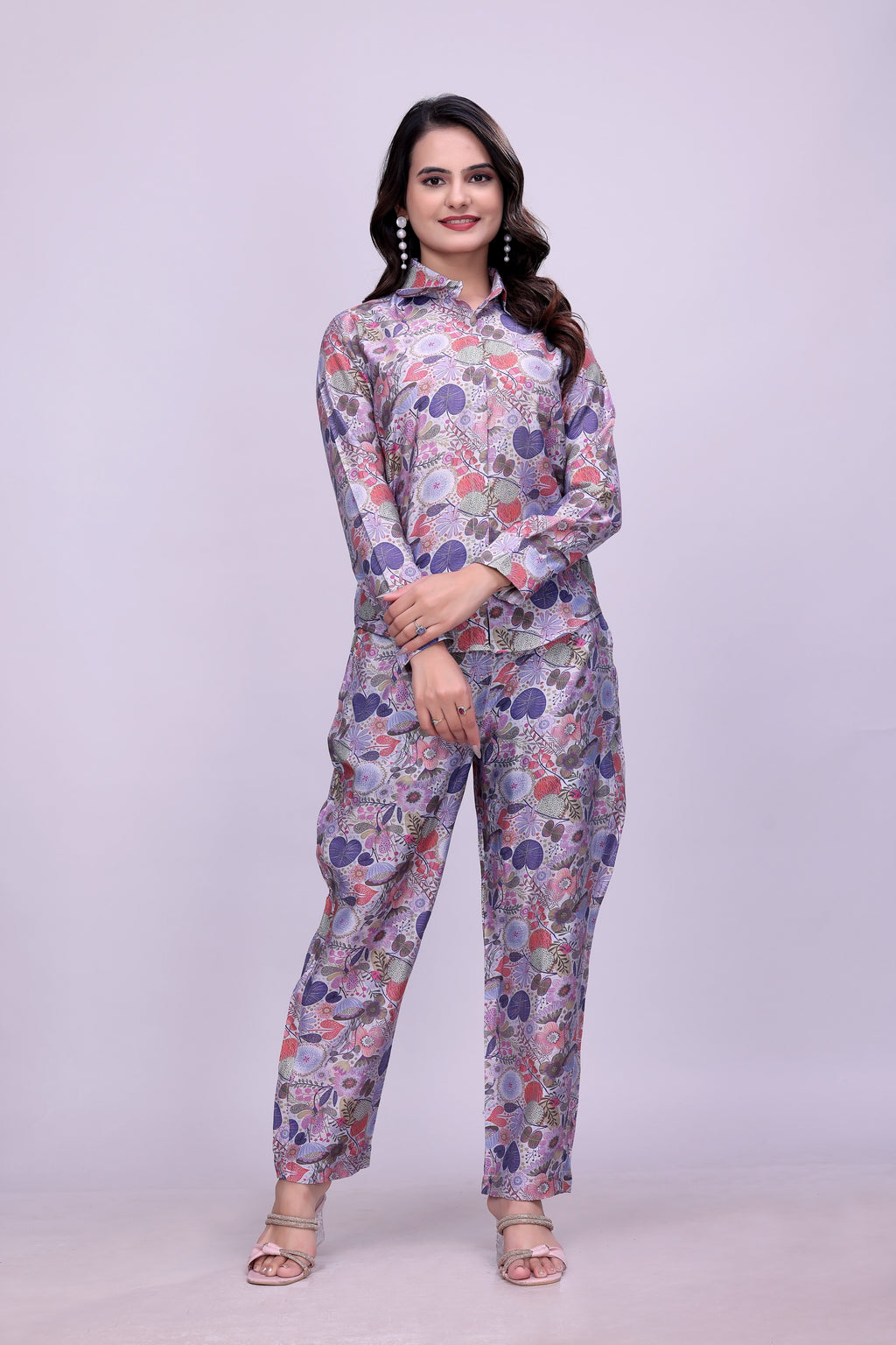 Luxury Floral Pajama Set for Women