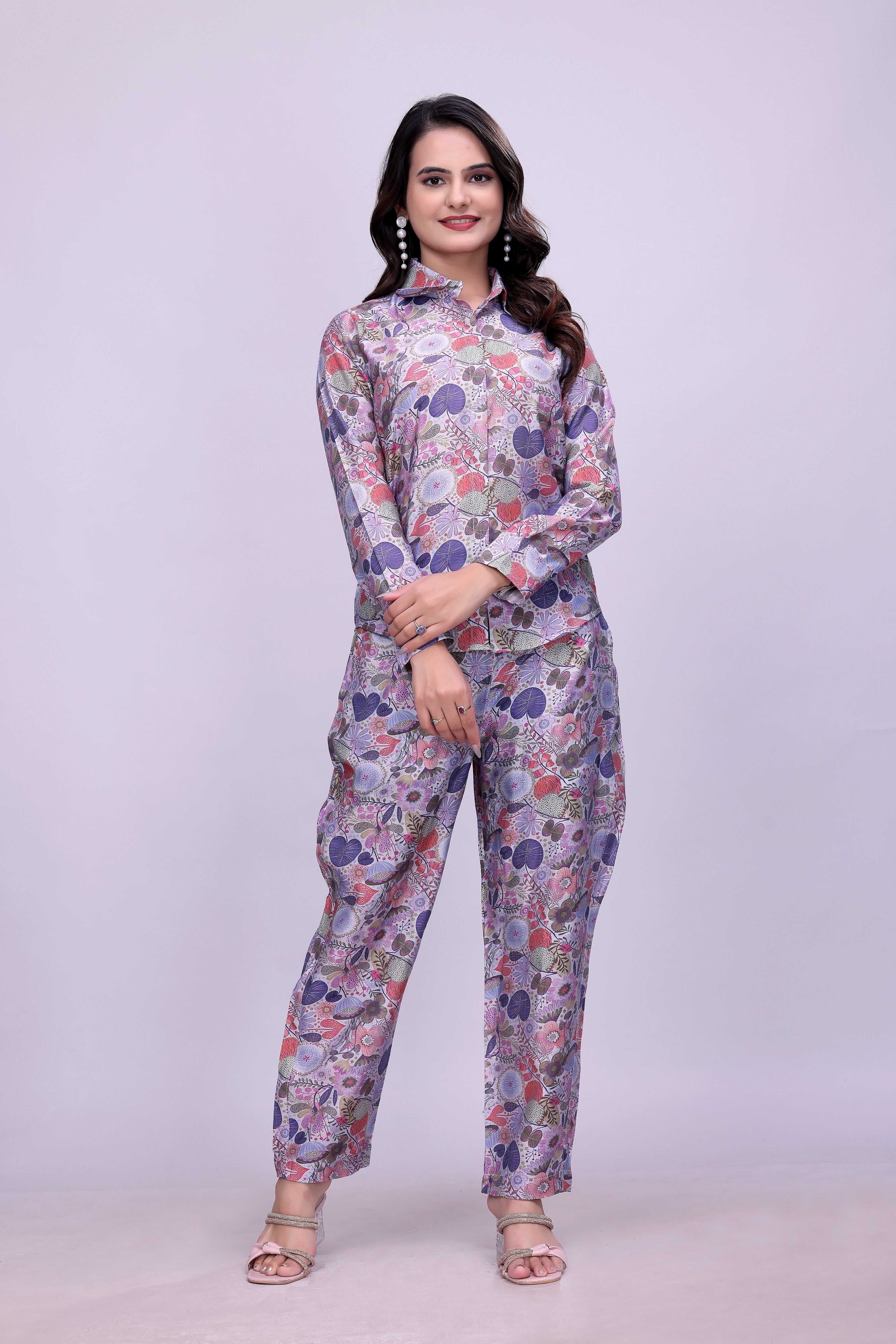Luxury Floral Pajama Set for Women