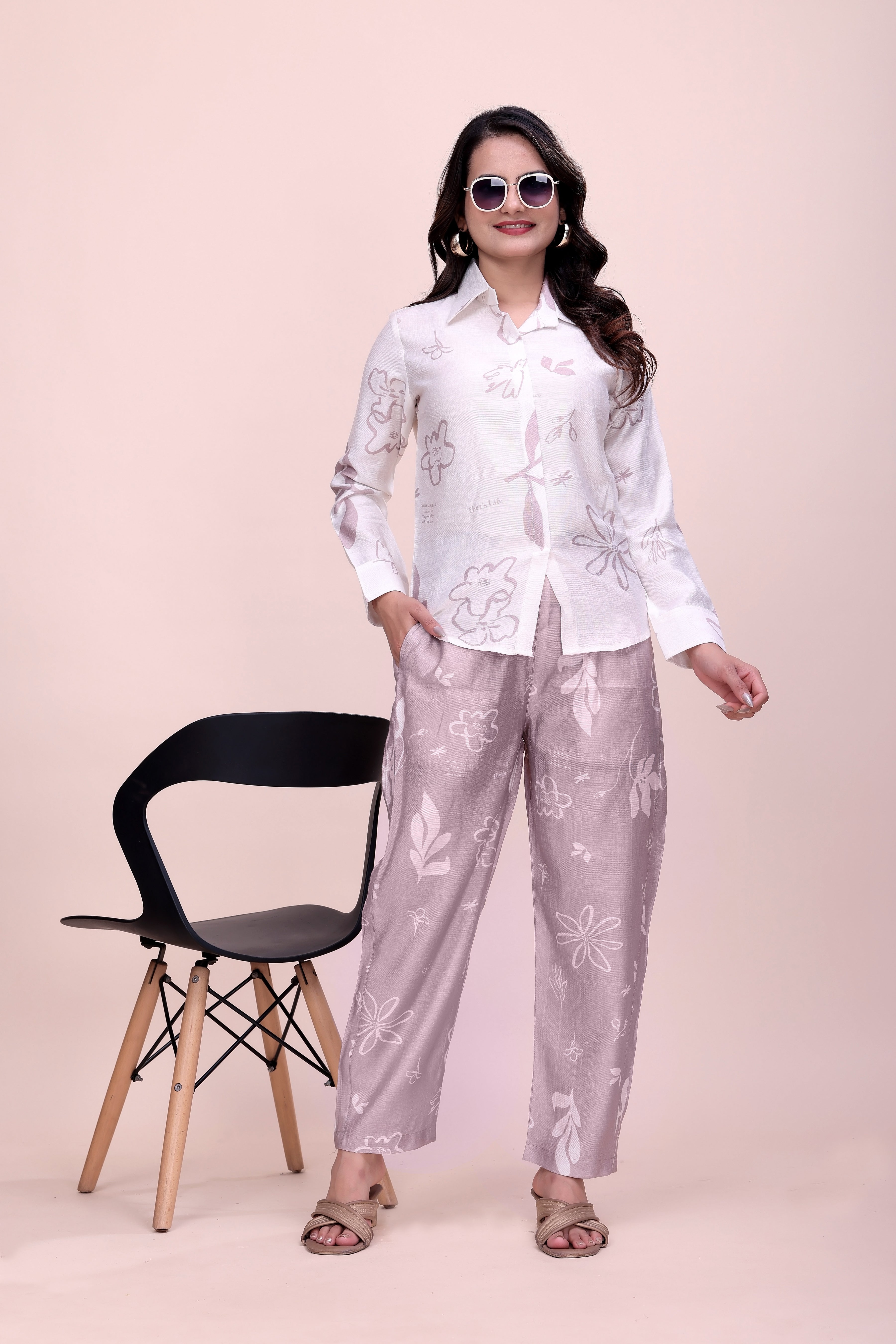 MBeautiful Women Floral Printed Night suit