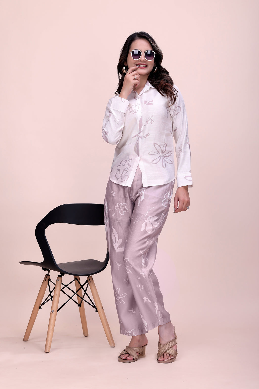 MBeautiful Women Floral Printed Night suit