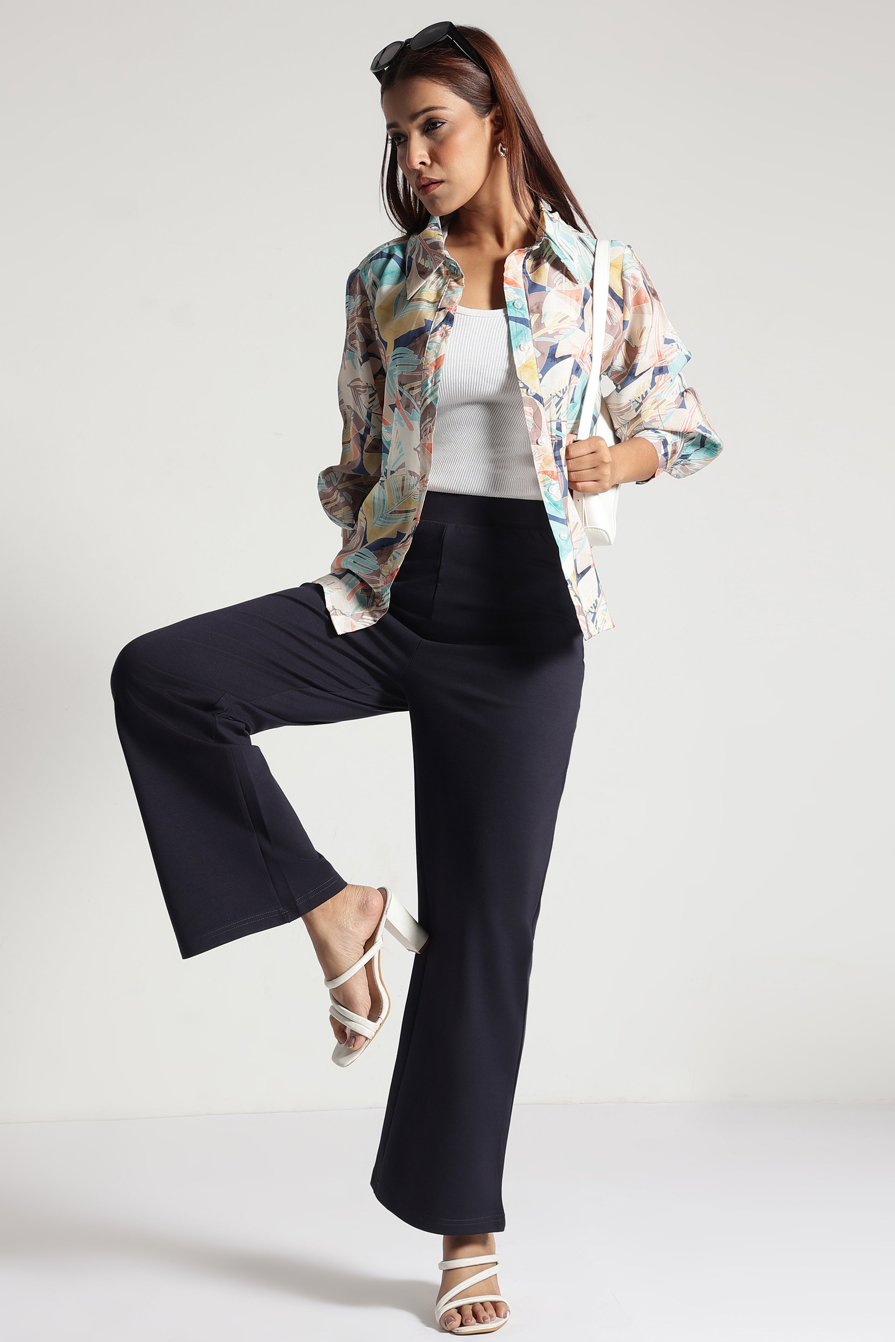 Women Straight Fit Formal Pants