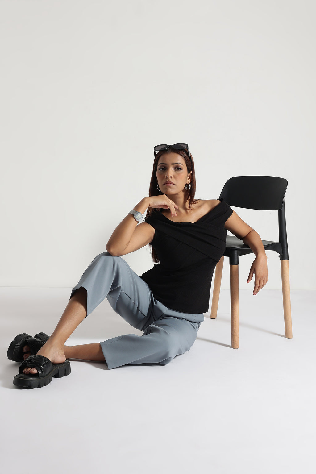 Elegant Women Office Trousers Women Straight Fit Formal Pants