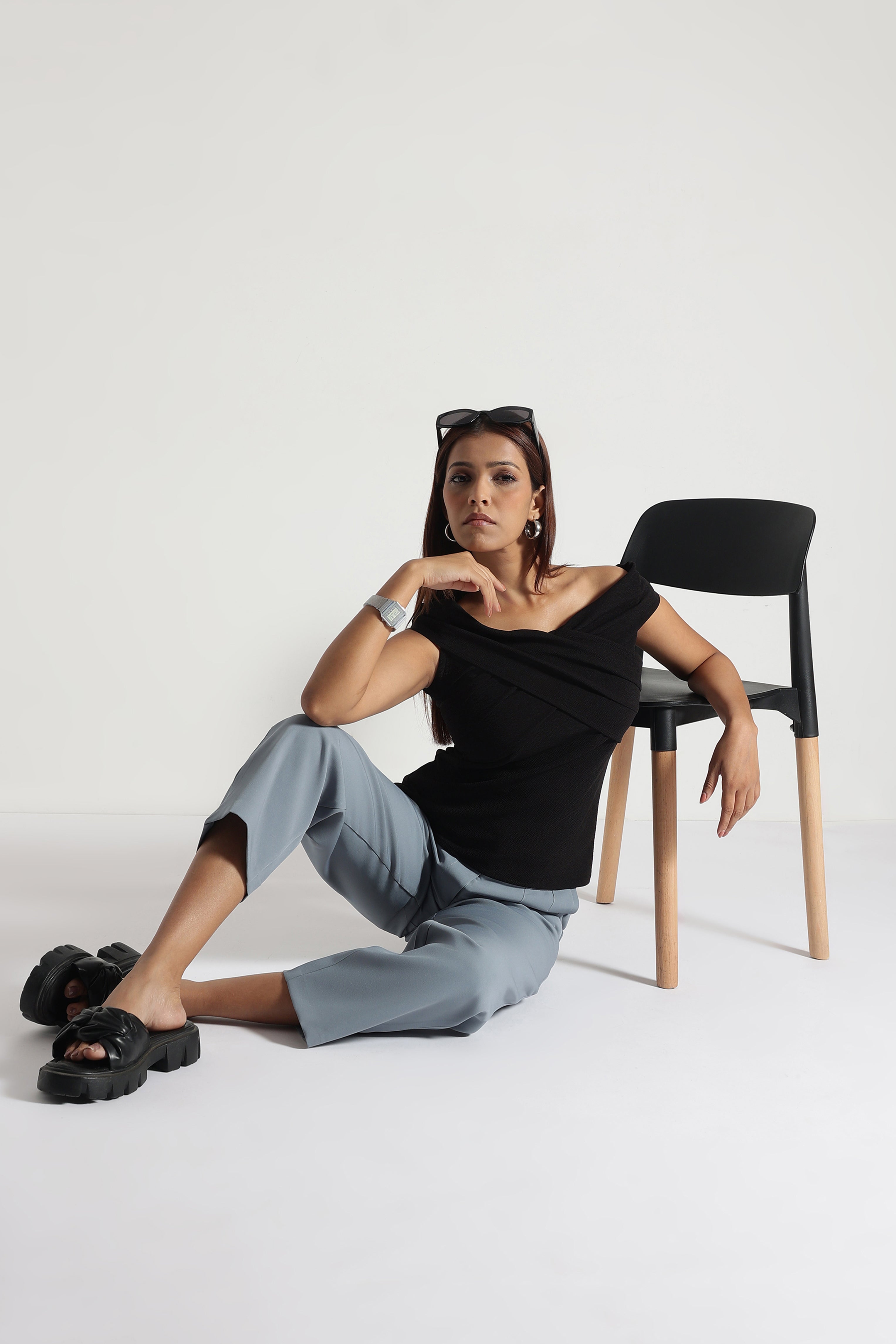 Elegant Women Office Trousers Women Straight Fit Formal Pants
